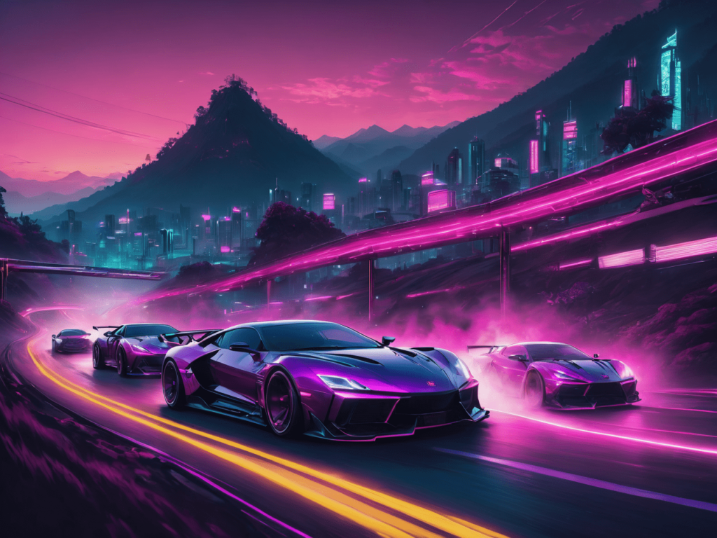 Race car outrun