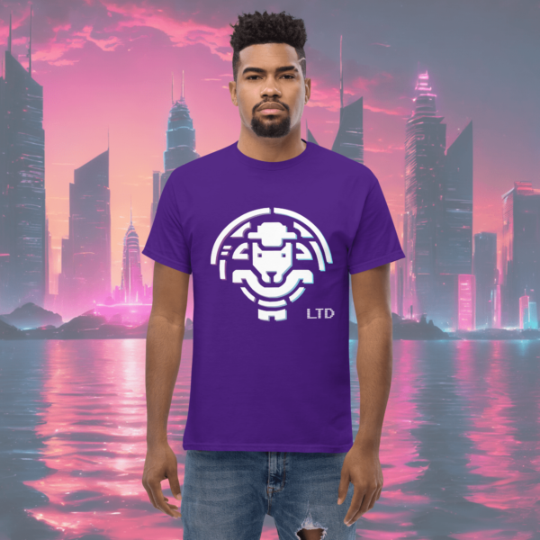 men classic tee purple